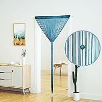 Vista 2 de YaoYue Cortina de cuentas para puerta, con borlas y cuentas, para colgar con flecos, hippie y divisor de habitación, ventana, pasillo, entrada