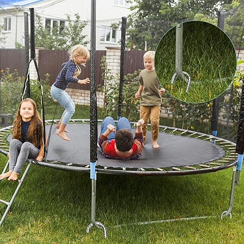 Miniatura 6 de Paquete de 12 estacas de barras de refuerzo de 12 pulgadas resistentes con gancho en J, anclajes de tierra de acero inoxidable para tiendas de