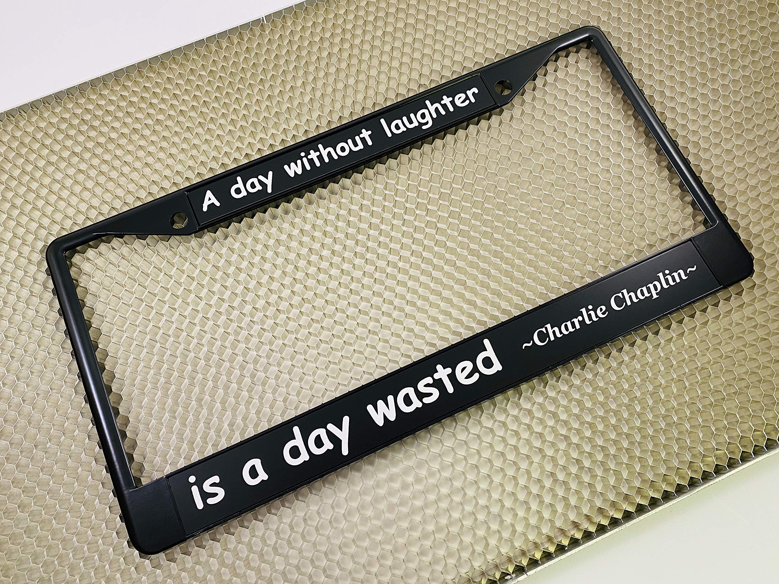 Custom Personalized Metal Laser Engraved Car License Plate Frame with Free caps - Picture 7 of 132