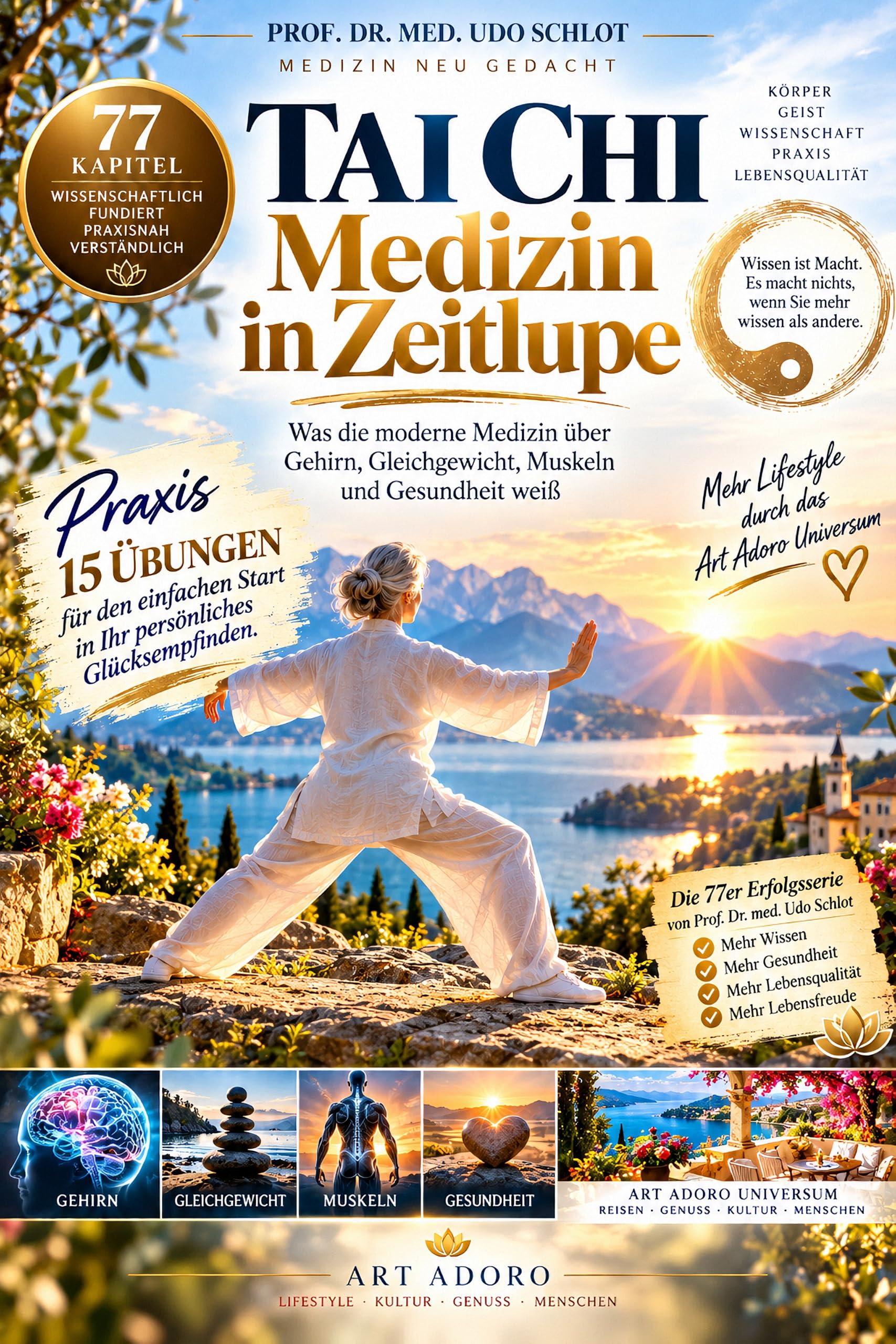 Buchcover: Tai Chi – Medizin in Zeitlupe: 77 erstaunliche Entdeckungen von Art Adoro