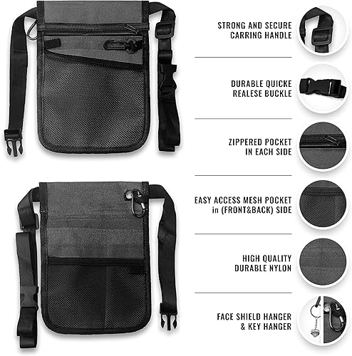 Miniatura 10 de ASA TECHMED Kit de utilidad para cinturón médico, bolsa organizadora de bolsillo para enfermera, bolsa de cadera para EMT, CNA, NP, PA, estudiante,