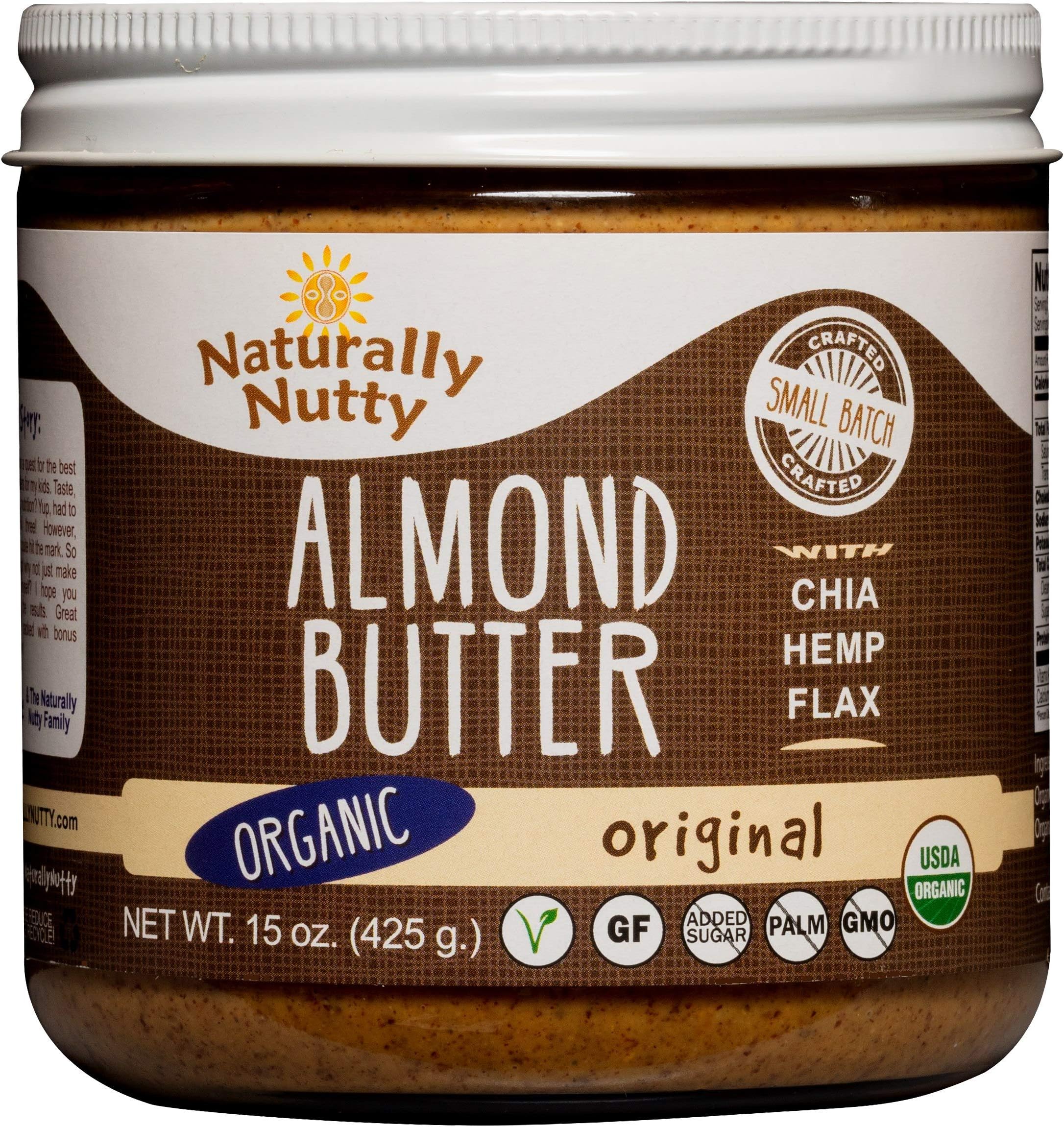 NATURALLY NUTTY Almond Butter, 15 OZ