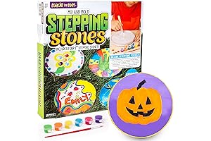 Made By Me: Mix & Mold Stepping Stones-DIY Personalized 7-Inch Ceramic Stepping...