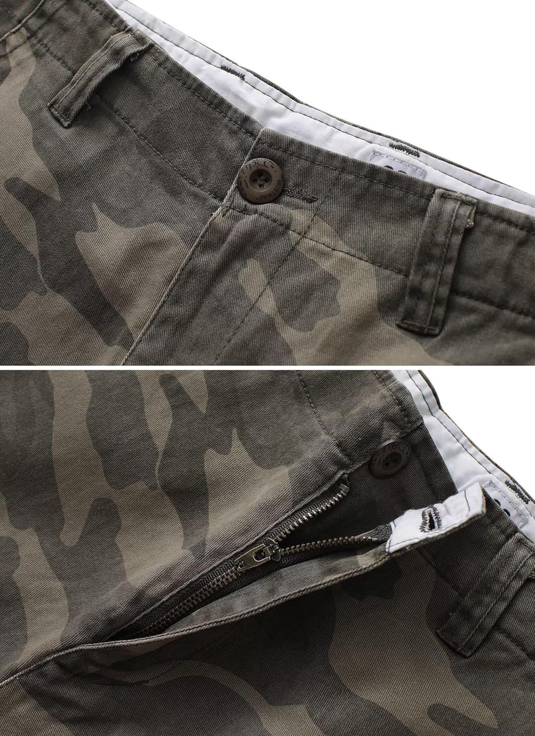 KOCTHOMY Men's Camo Cargo Shorts Cotton Relaxed Fit Casual Work Short with Multi Pockets No Belt. - Image 3