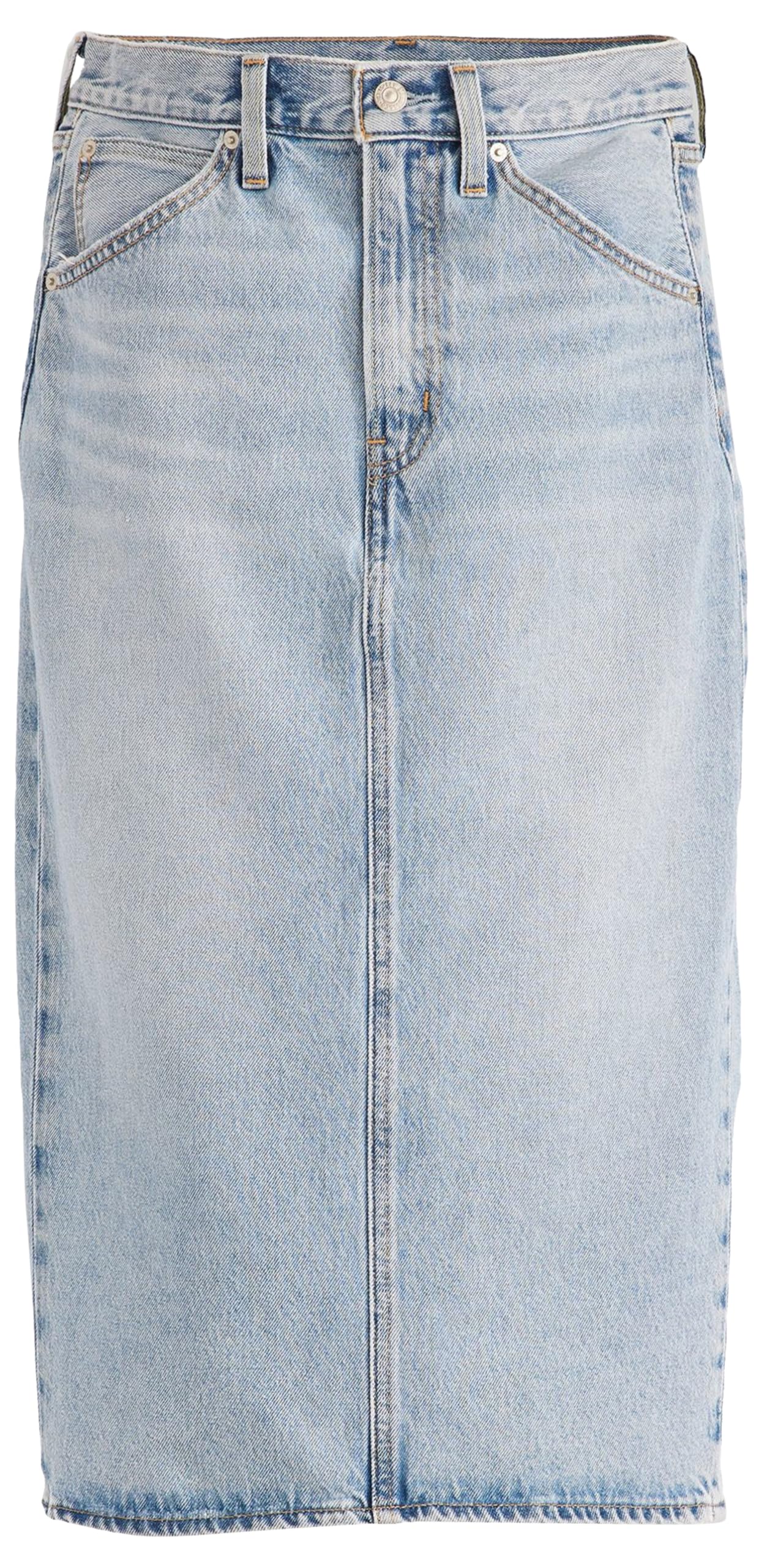 Levi's Hr Back Slit Skirt Riveting Clean Hem, Riveting Clean Hem, 29W