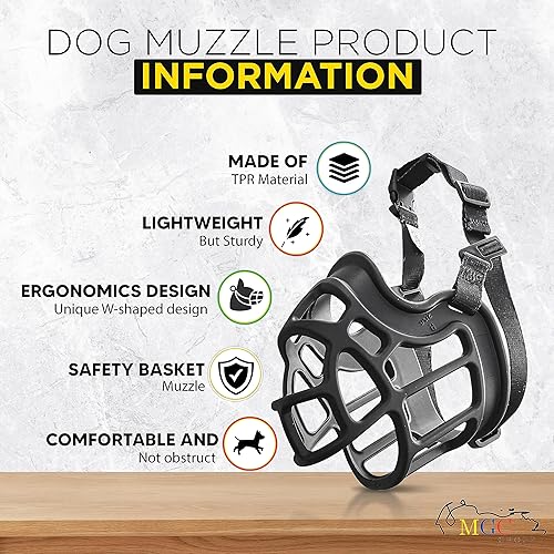 Miniatura 2 de MGC GROUP Bozal para perros  Juguete de cuerda para perros masticadores  Bozal para perros grandes  Bozal para perros medianos  Bozal para perros