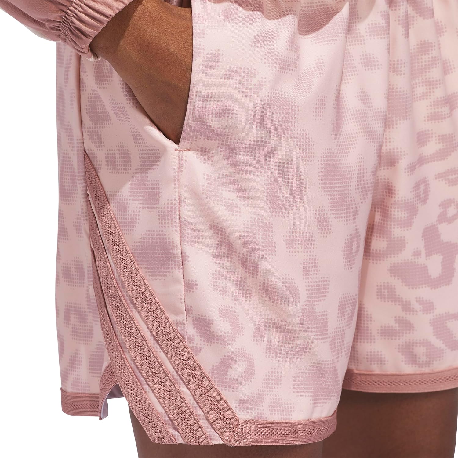 Adidas Womens Crazylite Cheetah All Over Printed Basketball Shorts - Image 5