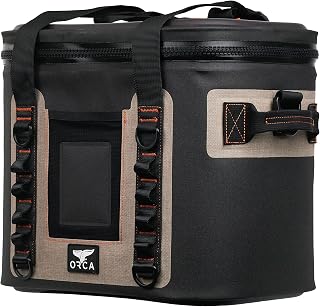 Walker 20 Can Soft Cooler Bag, Insulated with 28mm Meta-Polymer, Tan, 20 L