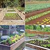 LATERN 6Pcs Greenhouse Hoops for Raised Beds, Adjustable Garden Plant Grow Tunnel Hoop Frame, 24Pcs Hoop Pipes with 18Pcs Connect Tubes, 18Pcs Clamps - for Plastic Film Shade Cloth Anti-bird Net Cover