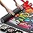 Newverest Jigsaw Puzzle Mat Roll Up, Saver Pad 39.4 x 23.6 Portable Keeper Up to 1000 Pieces with Non-Slip Rubber Bottom and Polyester Top + 3 Puzzle Sorting Trays, Travel-Friendly Storage Bag