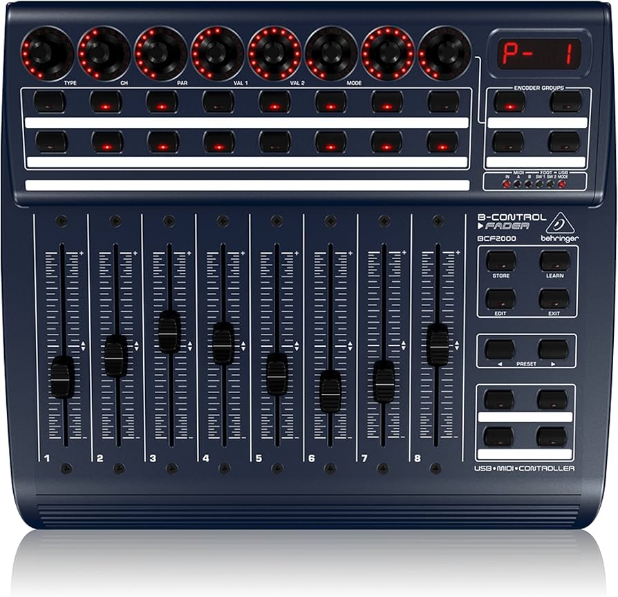 Amazon.co.jp: BEHRINGER B-CONTROL FADER BCF2000(DARK BLUE)000