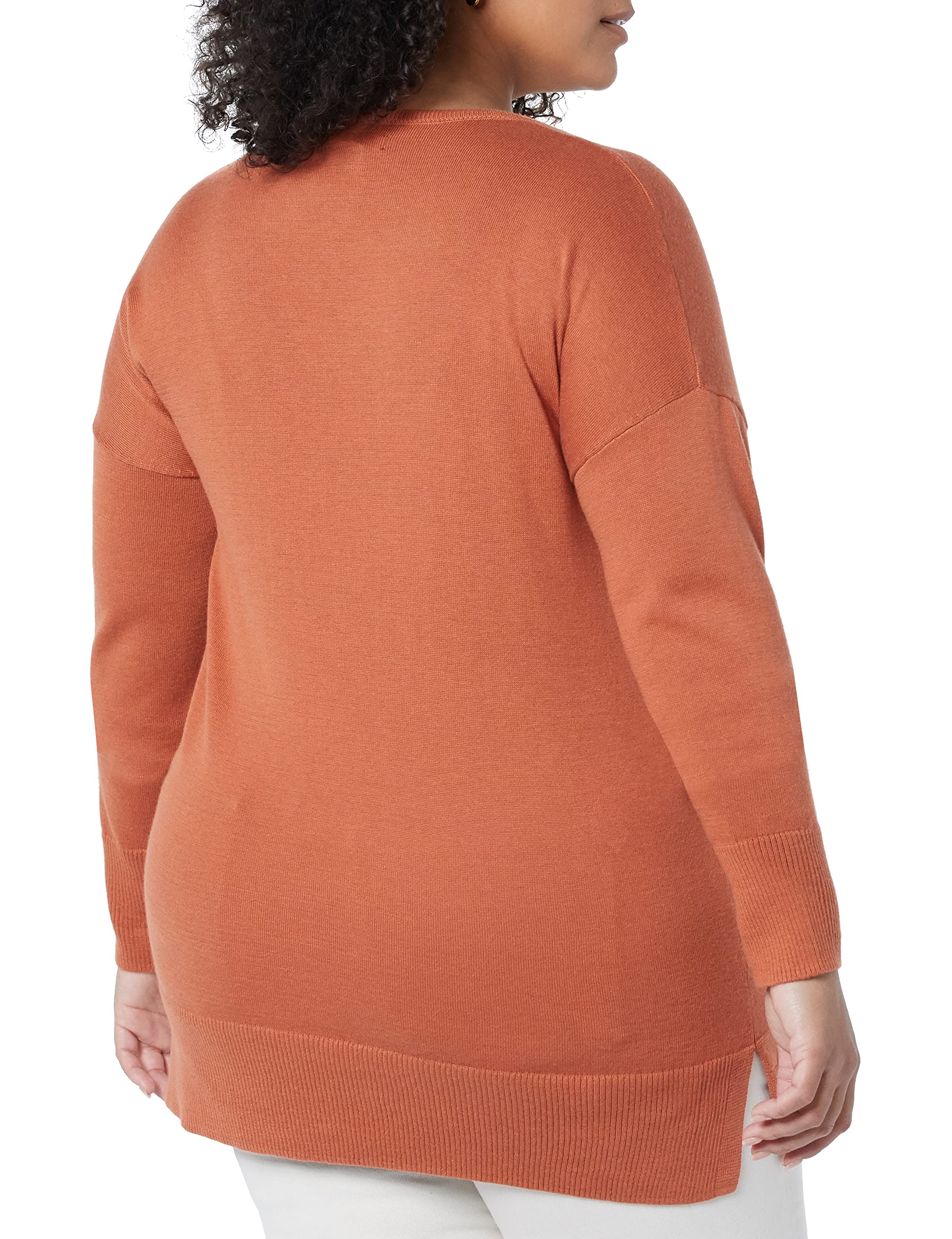 Amazon Essentials Maglione A Tunica Leggero A Maniche Lunghe Con Scollo A v (Disponibile In Taglie Forti) Donna