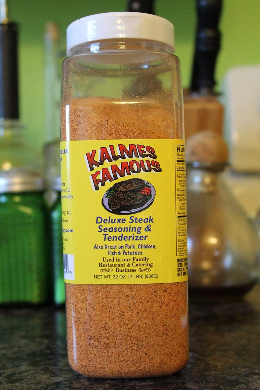 Kalmes Famous Deluxe Steak Seasoning and Tenderizer (32oz) - Image 3