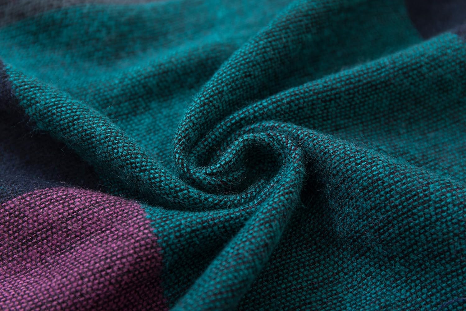 Urban CoCo Women's Color Block Shawl Wrap Open Front Poncho Cape - Image 4