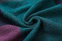 Vista 228 de Urban CoCo Poncho de colores para mujer, chal con frente abierto, color en bloques