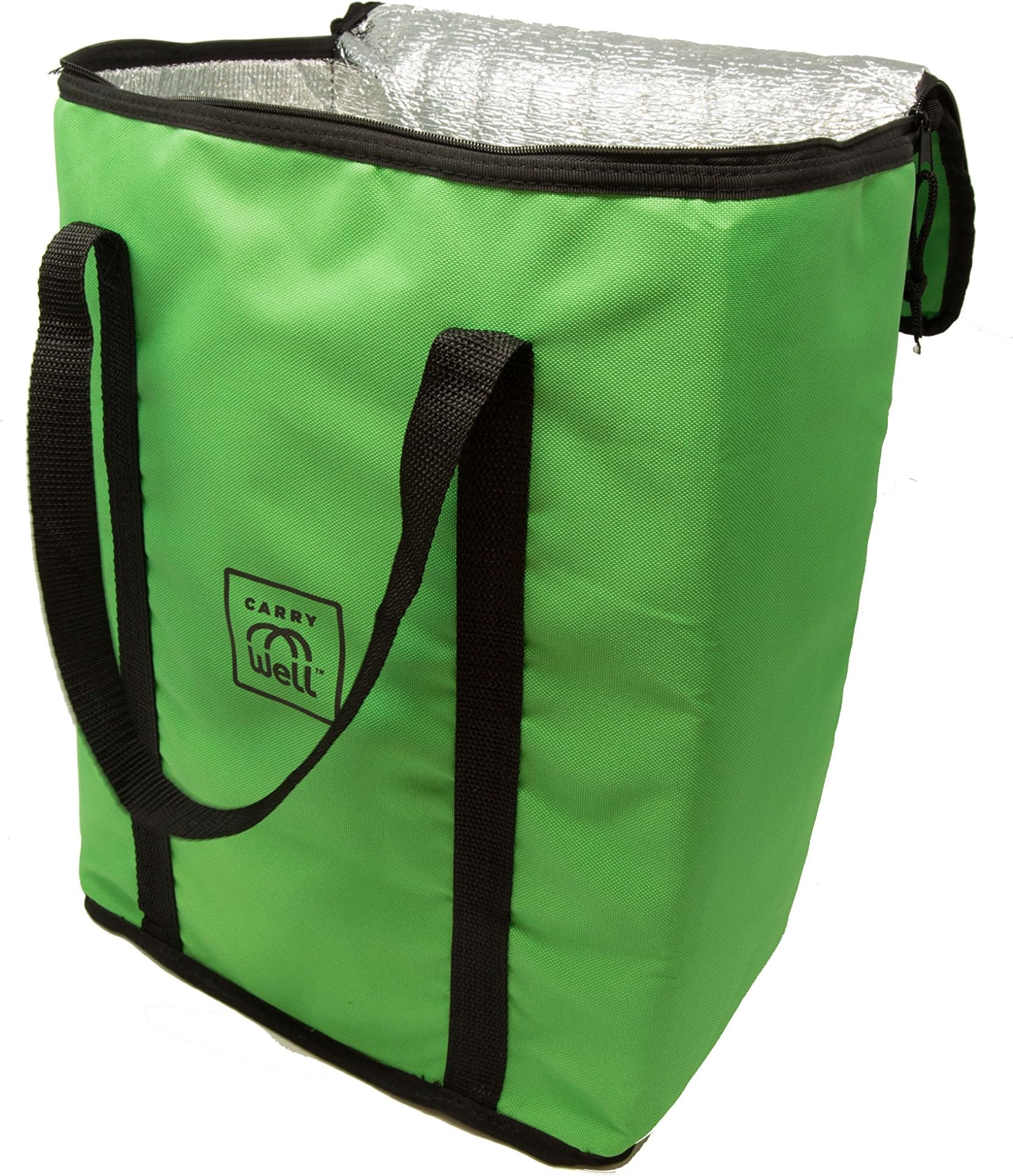 Reusable Insulated Bag. Premium Freezer Tote Bag- keep your groceries cold or hot with Reinforced Carrying Handles by CarryWell