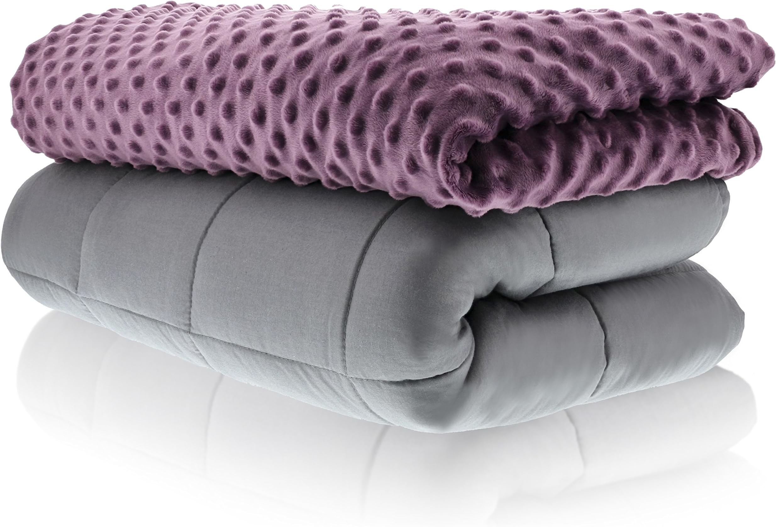 Weighted Blankets for Kids - Blanket with Cover Included - Plum 36x48 inches 5 Pound - Blankets Made from Relaxation Sleep Fabric for Natural Calm