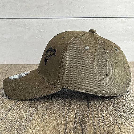 Bass Fish Hats for Men Women - Fly Fishing Gifts Dad Hat Baseball Caps