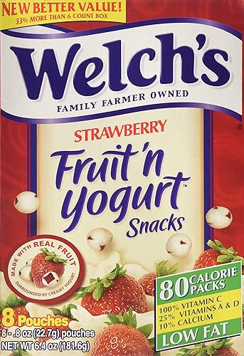 Miniatura 4 de Welch's Snacks de fresa y yogur 8 bolsas