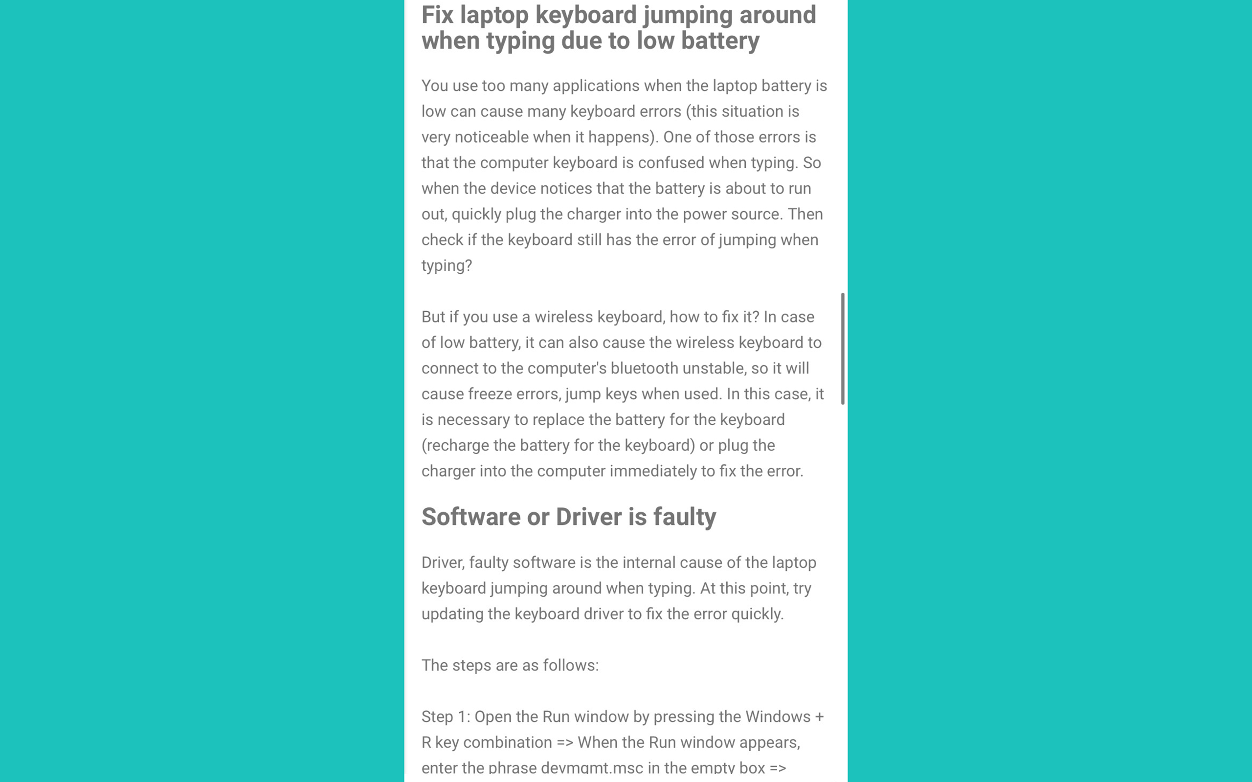 HOW TO FIX LAPTOP KEYBOARD JUMPING WHEN TYPING GUIDE App on Amazon