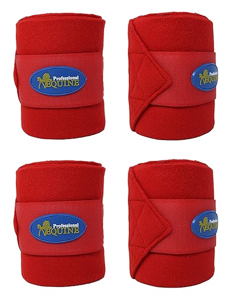 10ft Horse Grooming Leg Polo Wrap Set of 4 Soft Fleece 95R