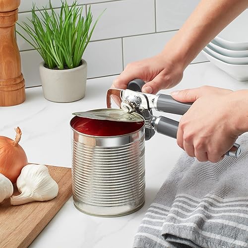 Miniatura 41 de KitchenAid Abrelatas y abrebotellas multifunción clásico, fácil de usar, rueda de corte de acero inoxidable afilada, asas ergonómicas suaves, crema