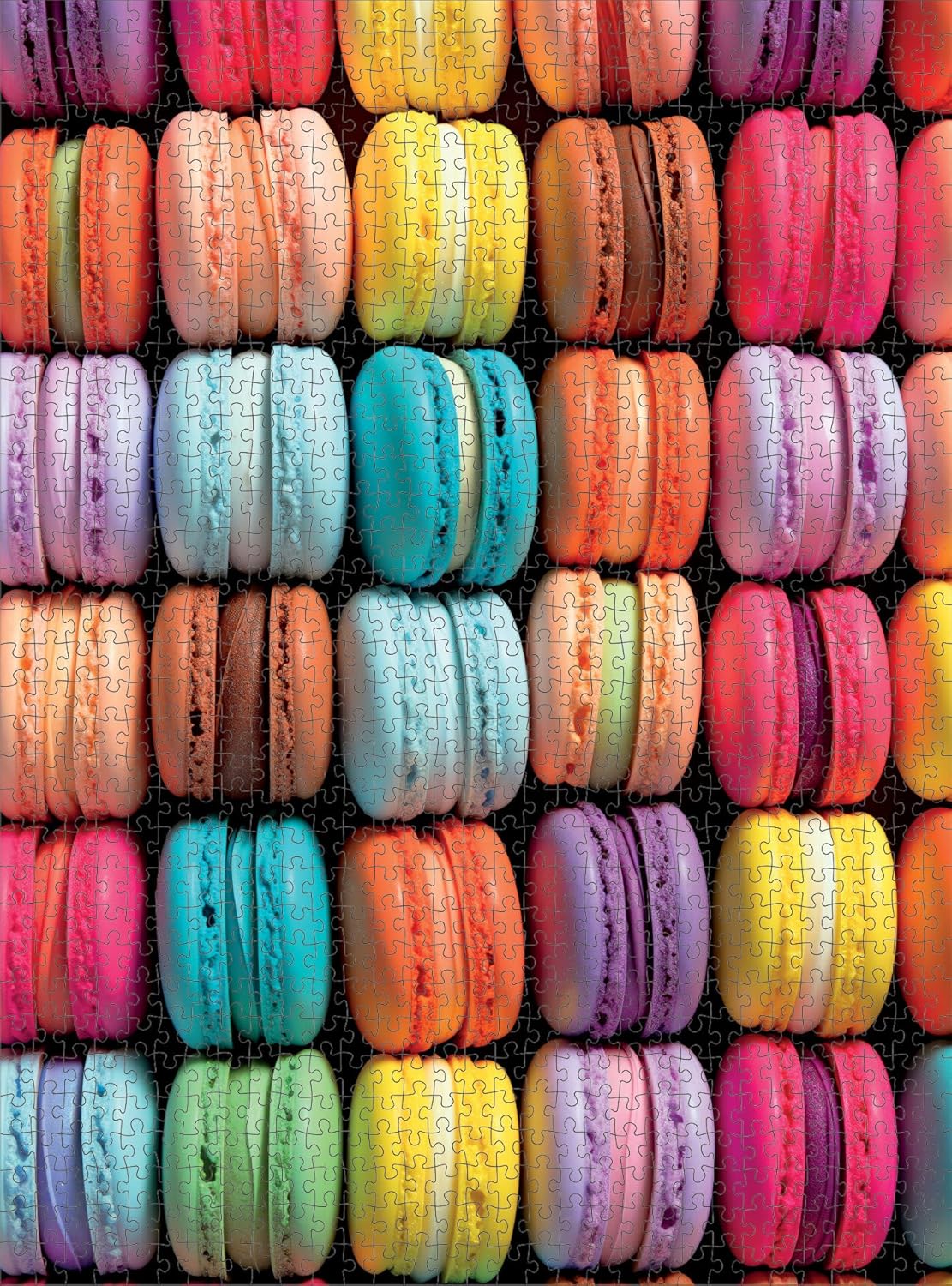 Cross & Glory - Macaron Palette Parade - 1000 Piece Jigsaw Puzzle for Adults | Vibrant Colors | Satin Finish for Less Glare | 20x27 Inches