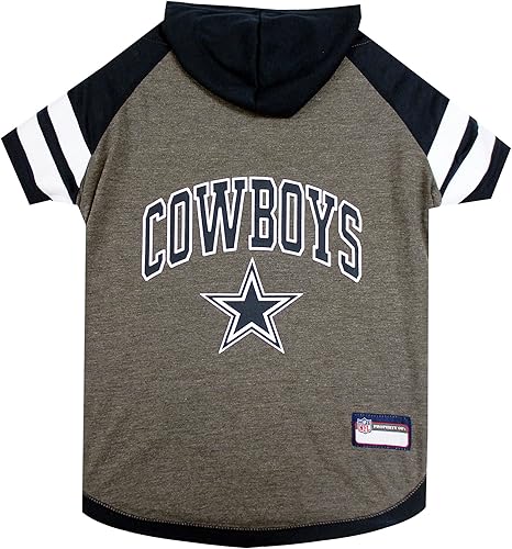 Vista 134 de NFL sudadera con capucha tee para perros y gatos. Fútbol perro sudadera con capucha playera disponible en todos los equipos de 32 NFL. cuttest