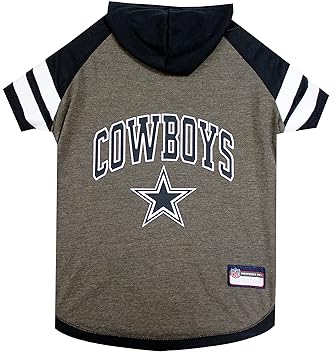 Pets First Dallas Cowboys Hoodie T-Shirt, Small