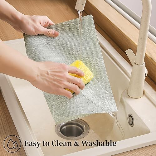 Miniatura 185 de Leetaltree - Manteles individuales, resistentes al calor, antideslizantes, para mesa de comedor, lavables, duraderos, tejido de PVC