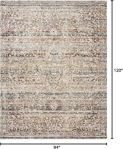 Miniatura 3 de Loloi THEITHE-03TAML7AA0 Theia - Alfombra de área, 7 pies 10 pulgadas x 10 pies, gris pardo/multi