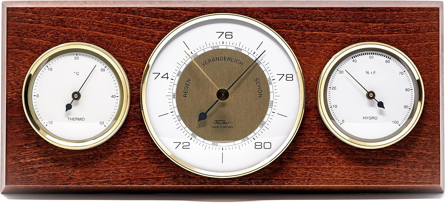 Gautzsch (Fo) Weather Station, Wood, Multi Colour, One Size