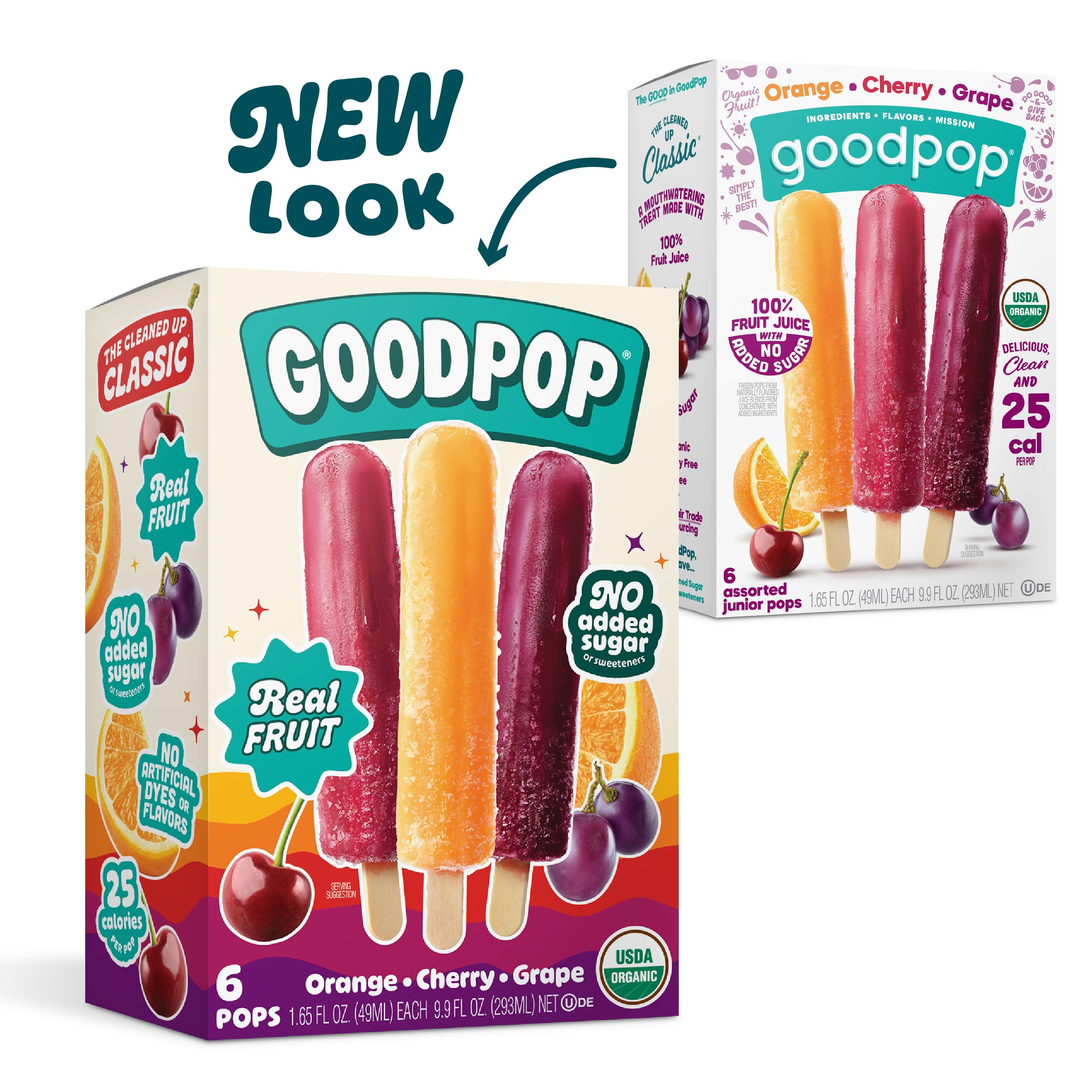 Organic Assorted Freezer Pops - 100% Fruit Juice, No Artificial