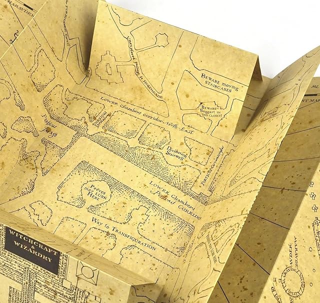 Foto 4 de 5 de Noble Collection Réplica Mapa del Merodeador, Harry Potter