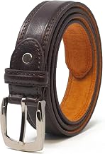 Ossi Leather Lined 28mm Belt for Children (Sizes 4XS - Small) in Black, Brown or Beige