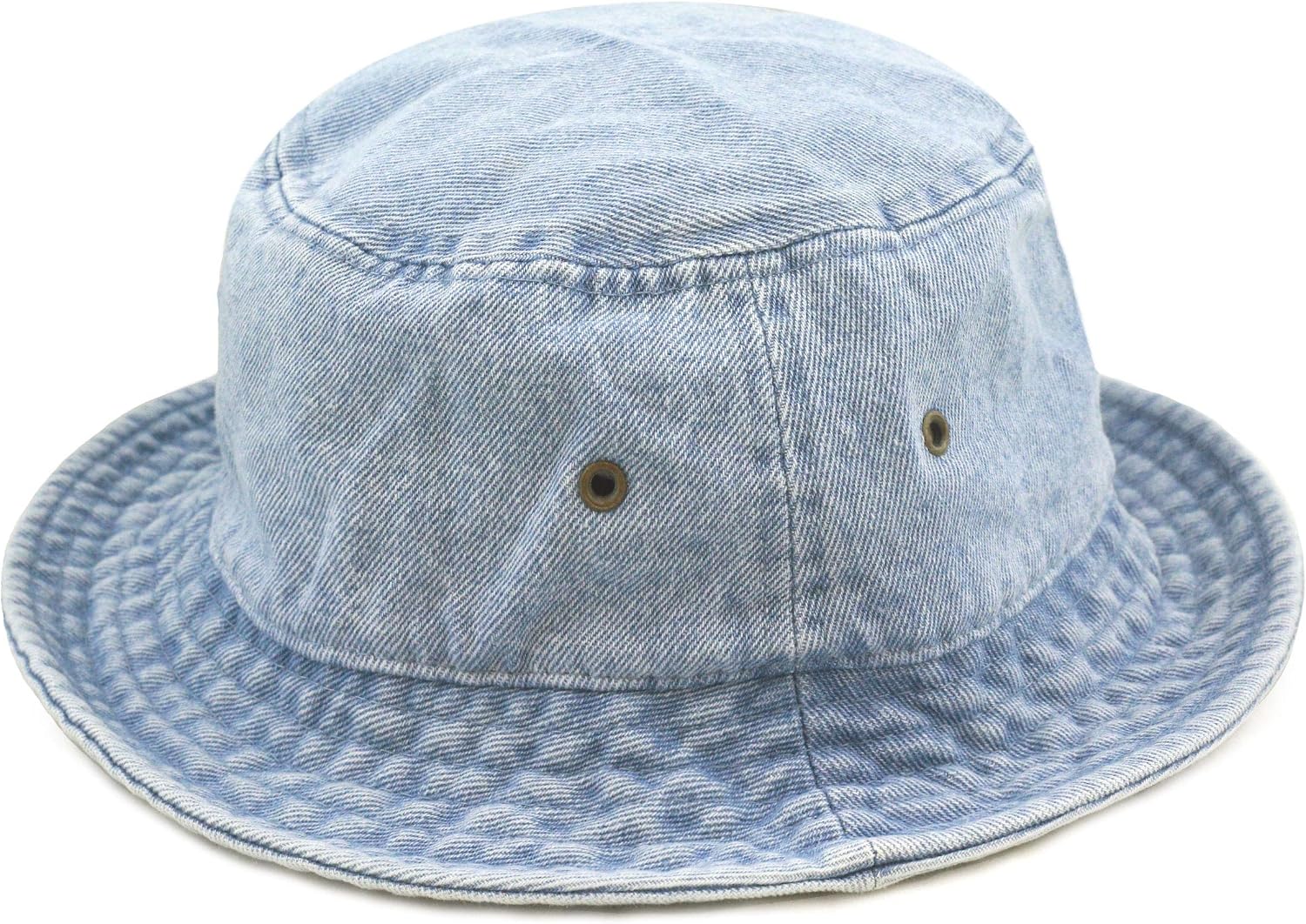 The Hat Depot Youth Kids Washed Cotton & Lightweight Nylon Packable Bucket Travel Hat Cap
