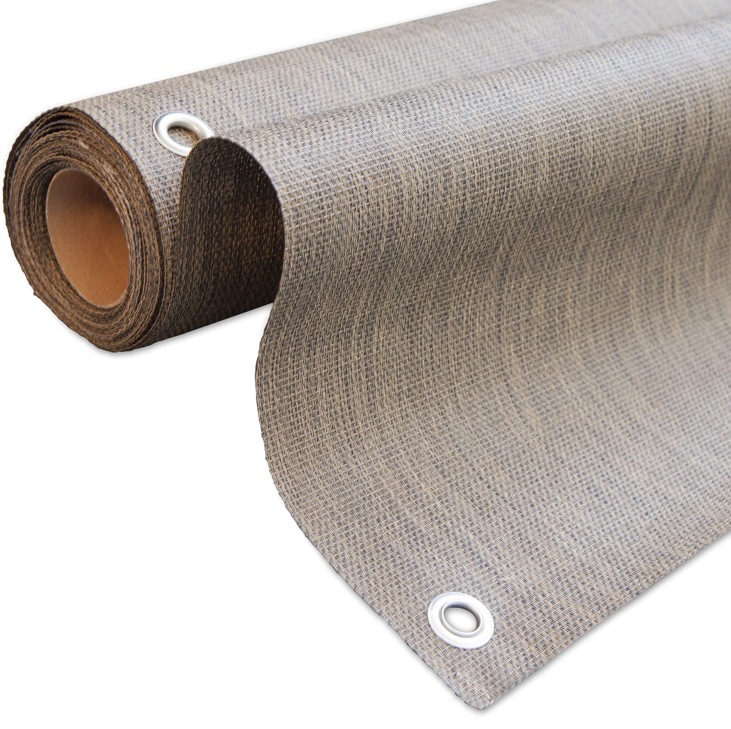 WindhagerAeris Balcony Screen Insect Protection 0.9 x 5 m Wenge