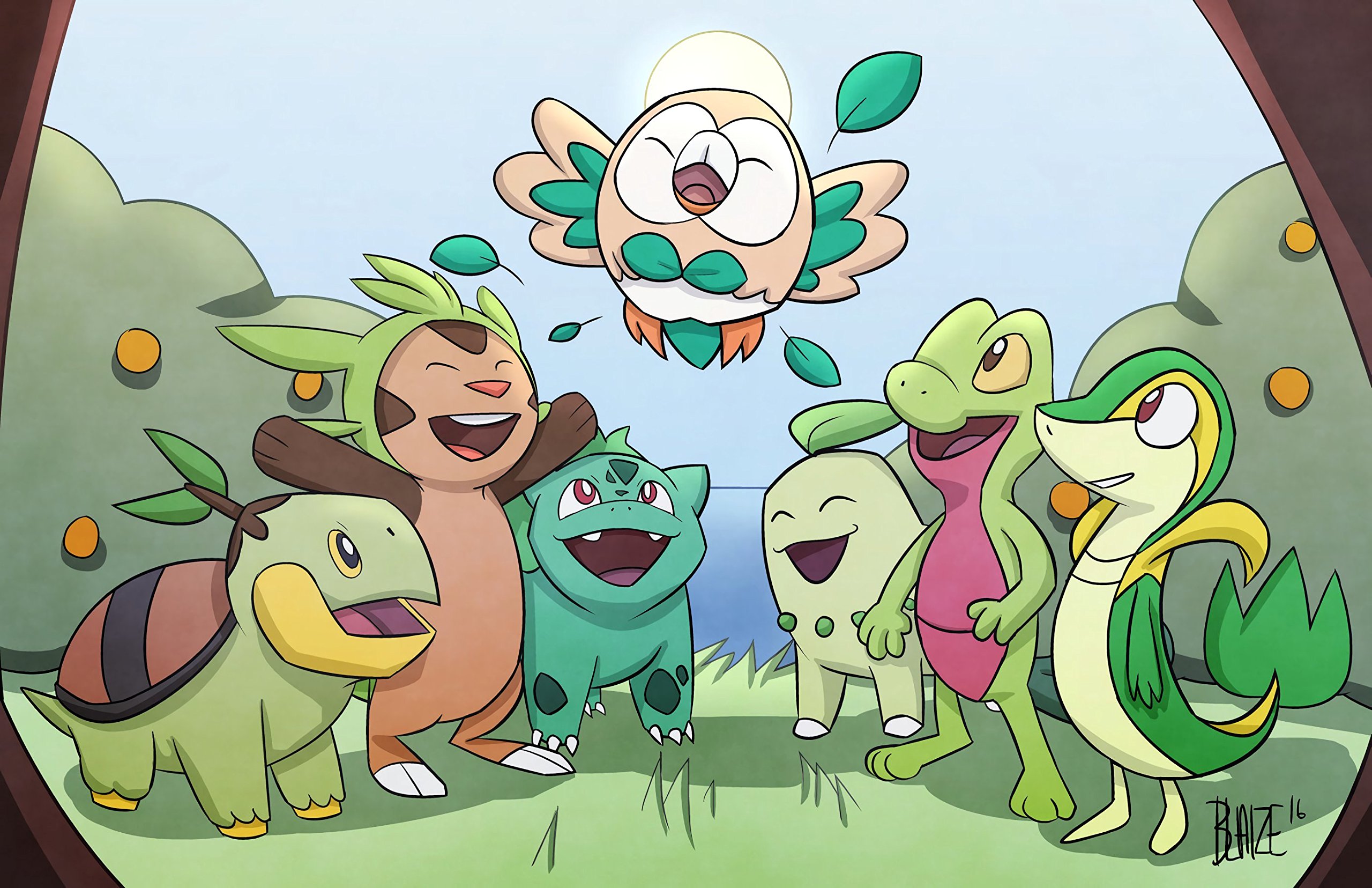 Treecko And Snivy