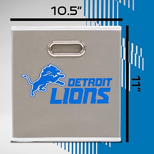 Miniatura 89 de Cubo de almacenamiento Franklin Sports, de tela, del equipo de la NFL, apto para adaptarse a contenedores de almacenamiento (11 x 10.5 x 10.5), San