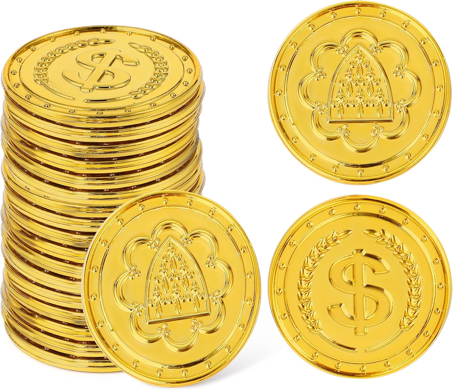 ライオン事務器 コイントレー ユニークトレー 透明 No.80N 29428 1個 - アスクル JOYIN プラスチックフェイクゴールドコイン 100個  ダブロン アイリスコイン プレイ用品 トレジャーハント ゲーム パーティー