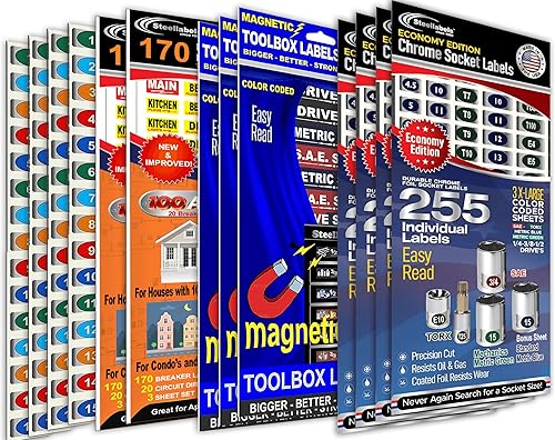 Propietarios de tiendas LOT la oferta definitiva del organizador, 2000 etiquetas de herramientas para toda la tienda, completa tus herramientas,