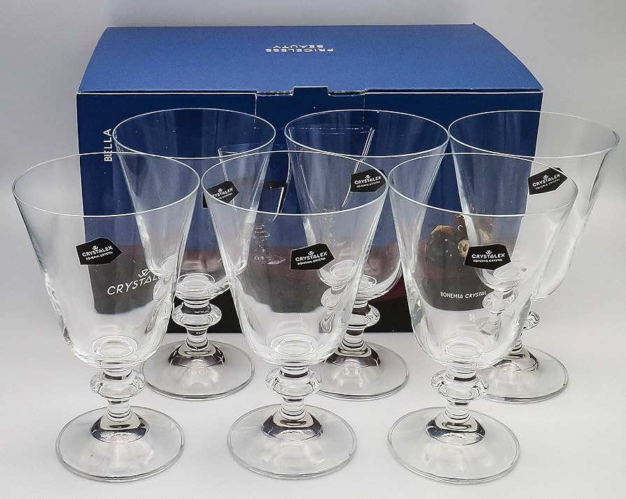 Amazon | ボヘミアングラス 「BELLA」 ワイングラス (6) 食洗機対応