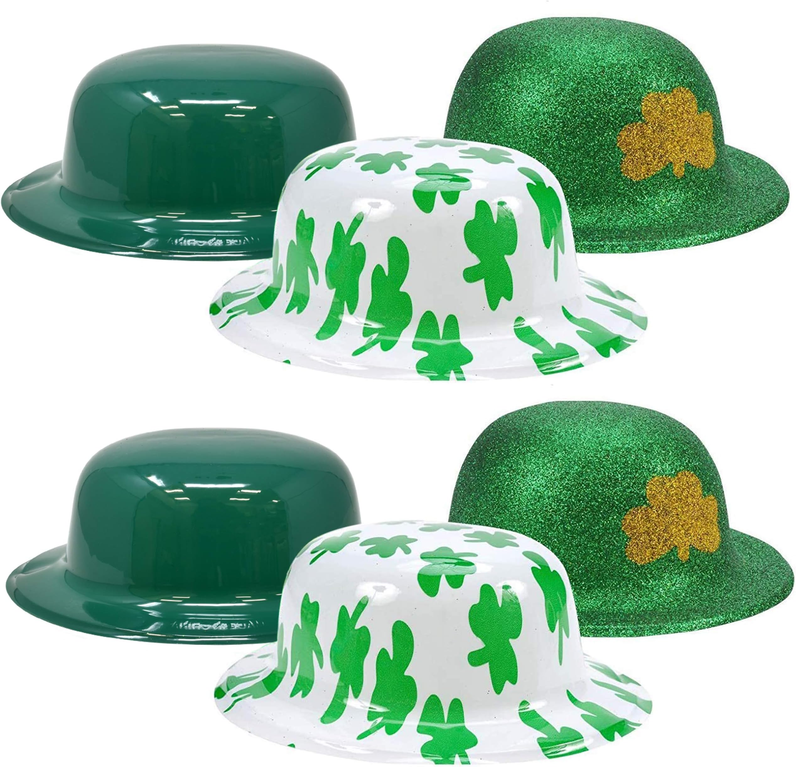 Gift Boutique 6 Pack St Patrick’s Day Green Irish Shamrock Hats Costume Party Supplies Decoration Accessories