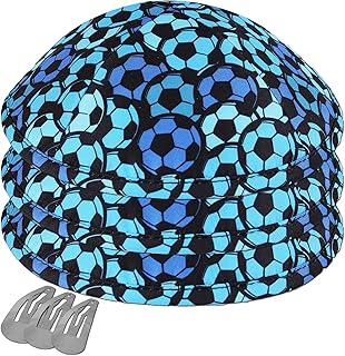 Zion Judaica Sports Kippah Adults & Boys Ballgame Pattern Kippot 6" Skullcap Yamaka for Bar/Bat Mitzvah Chuppah Wedding