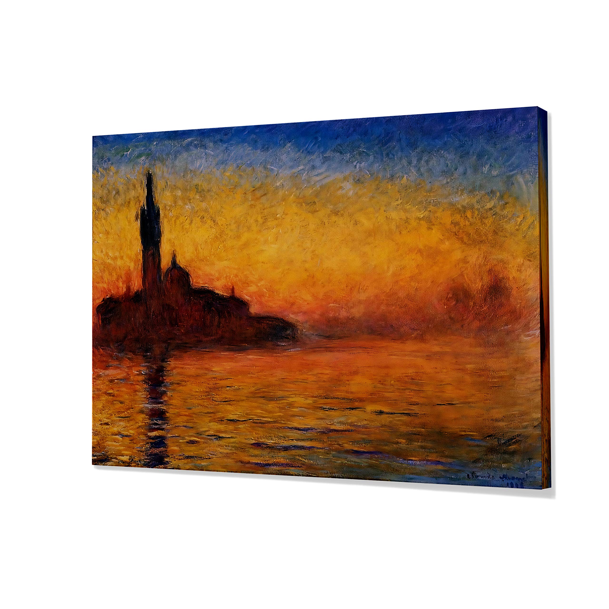 ミュール　Monet 23cm Amazon.com: Monet Wall Art Collection Twilight, Venice, 1908 By