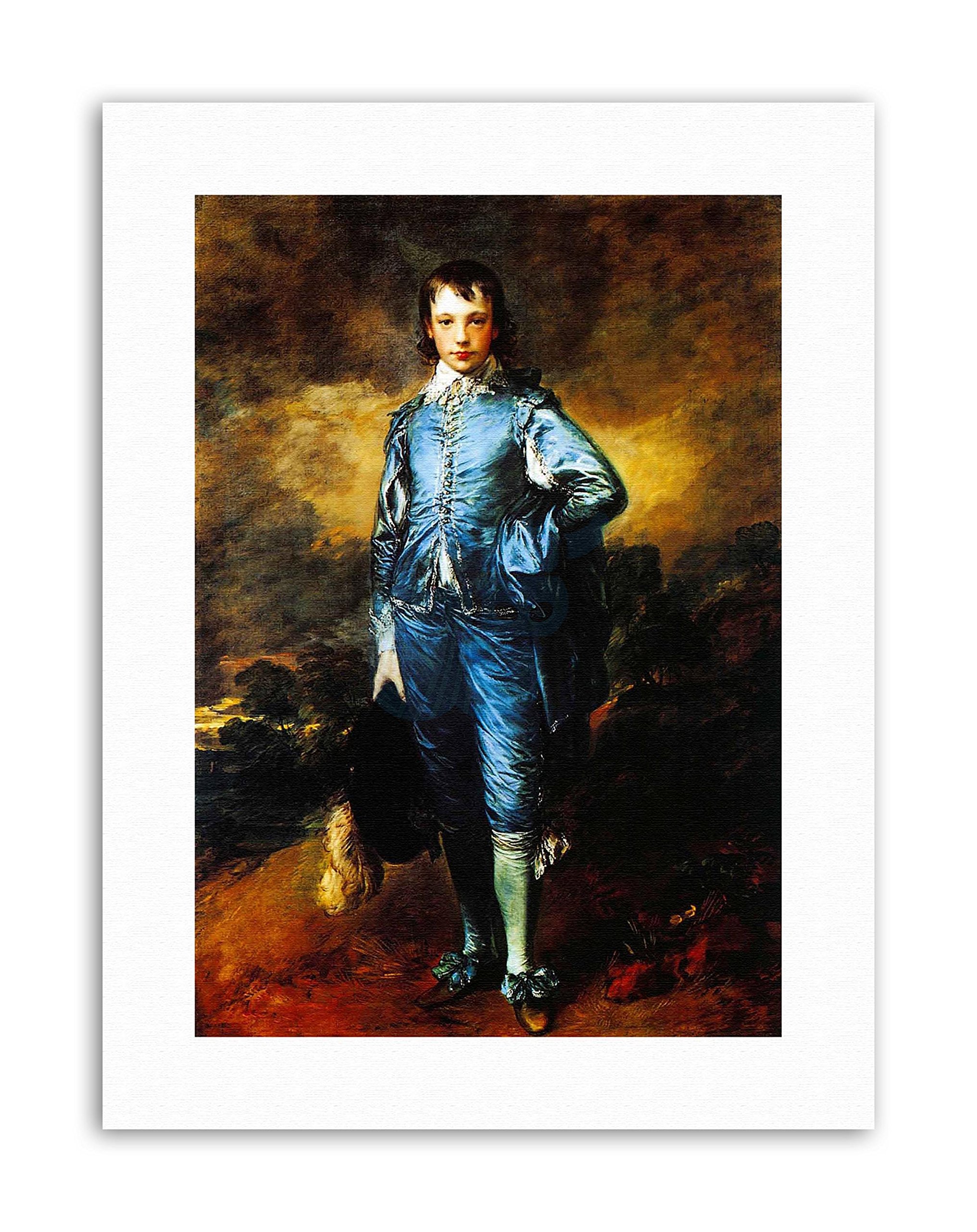 Wee Blue Coo Study Gainsborough Blue Boy Painting Portrait Canvas Art Print