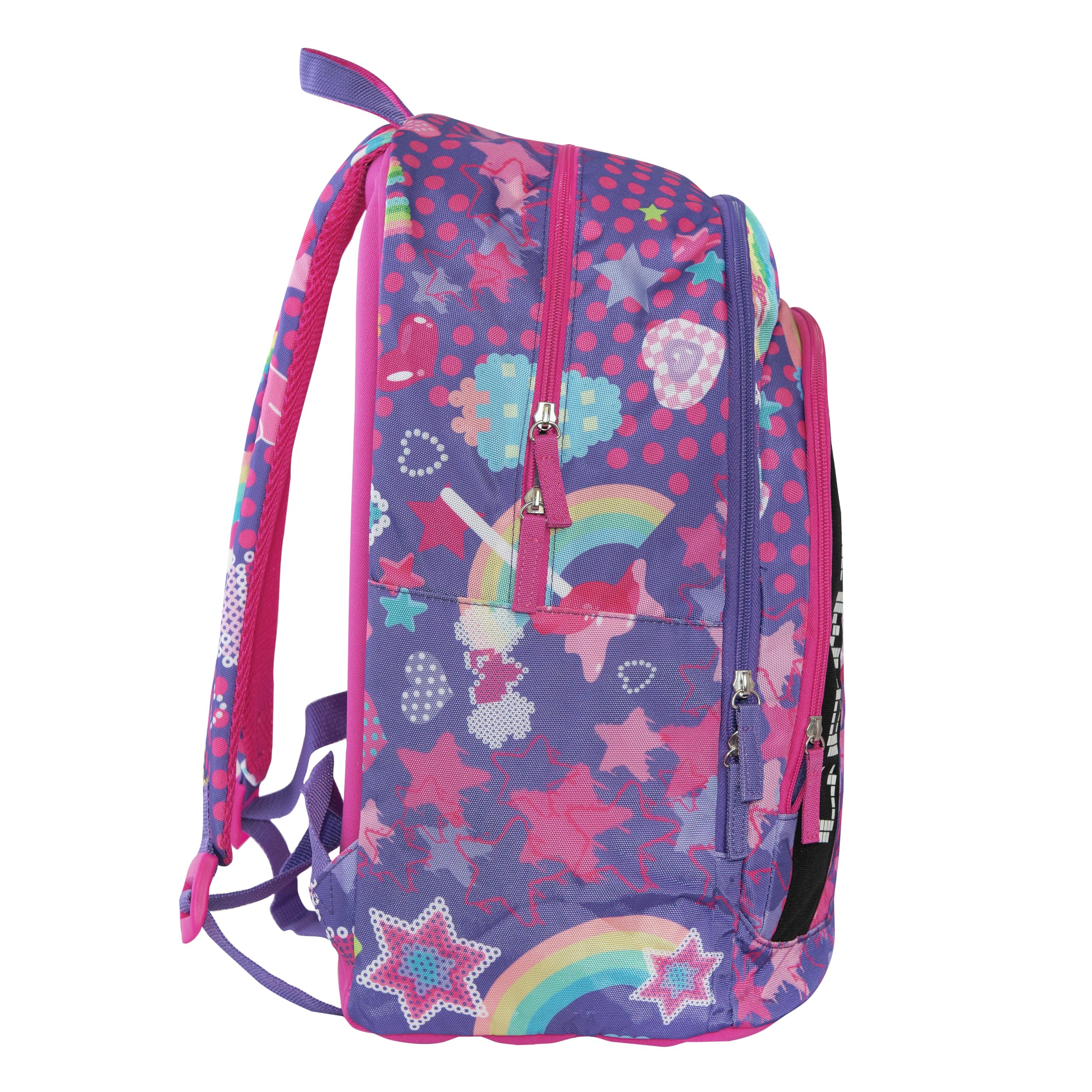 COMIX Ultra Bright - Zaino Scuola Pannello Scrittura Led Personalizzabile, 3 Ampi Scomparti, Tasca Frontale, Schienale e Fondo Termoformati, Spallacci Imbottiti e Regolabili, 32x43Hx23 cm, 31 L