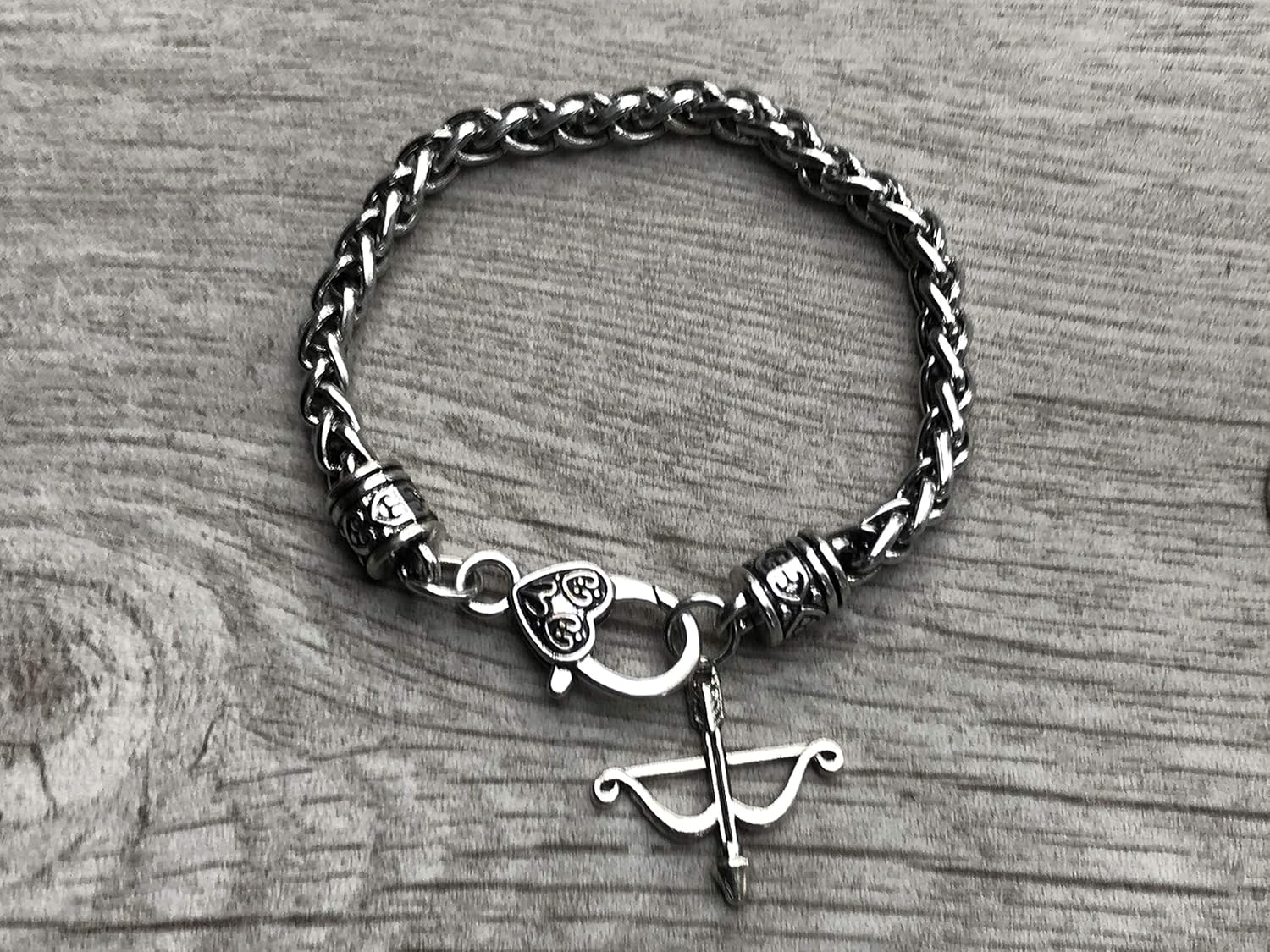 Sportybella Archery Bracelet for Girls & Women – Silver Chain Link Bracelet with Bow & Arrow Charm – Archer Jewelry, Gifts for Archers, Hunters & Archery Teams - Image 2
