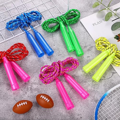 Miniatura 5 de Aneco Cuerda de saltar colorida equipo de ejercicio a granel 7.2 pies de nailon cuerda de salto cuerda de color para ejercicio al aire libre