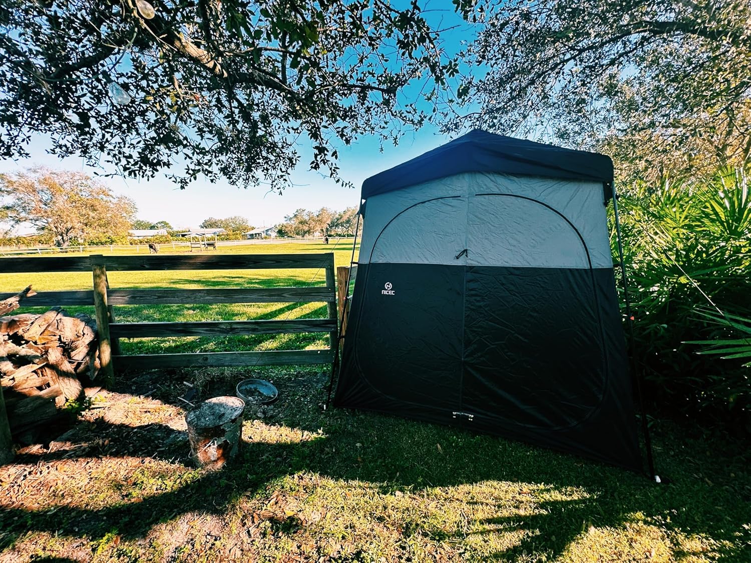 Nice C Camping Shower Tent, Instant Pop Up Changing Tent, Privacy Tent, Outdoor Shower Enclosure, Toilet Tent+Pool Storage, Pool Storage Bin, Pool Toy Storage, 214 Gallons 48.4’’ L Extra Large